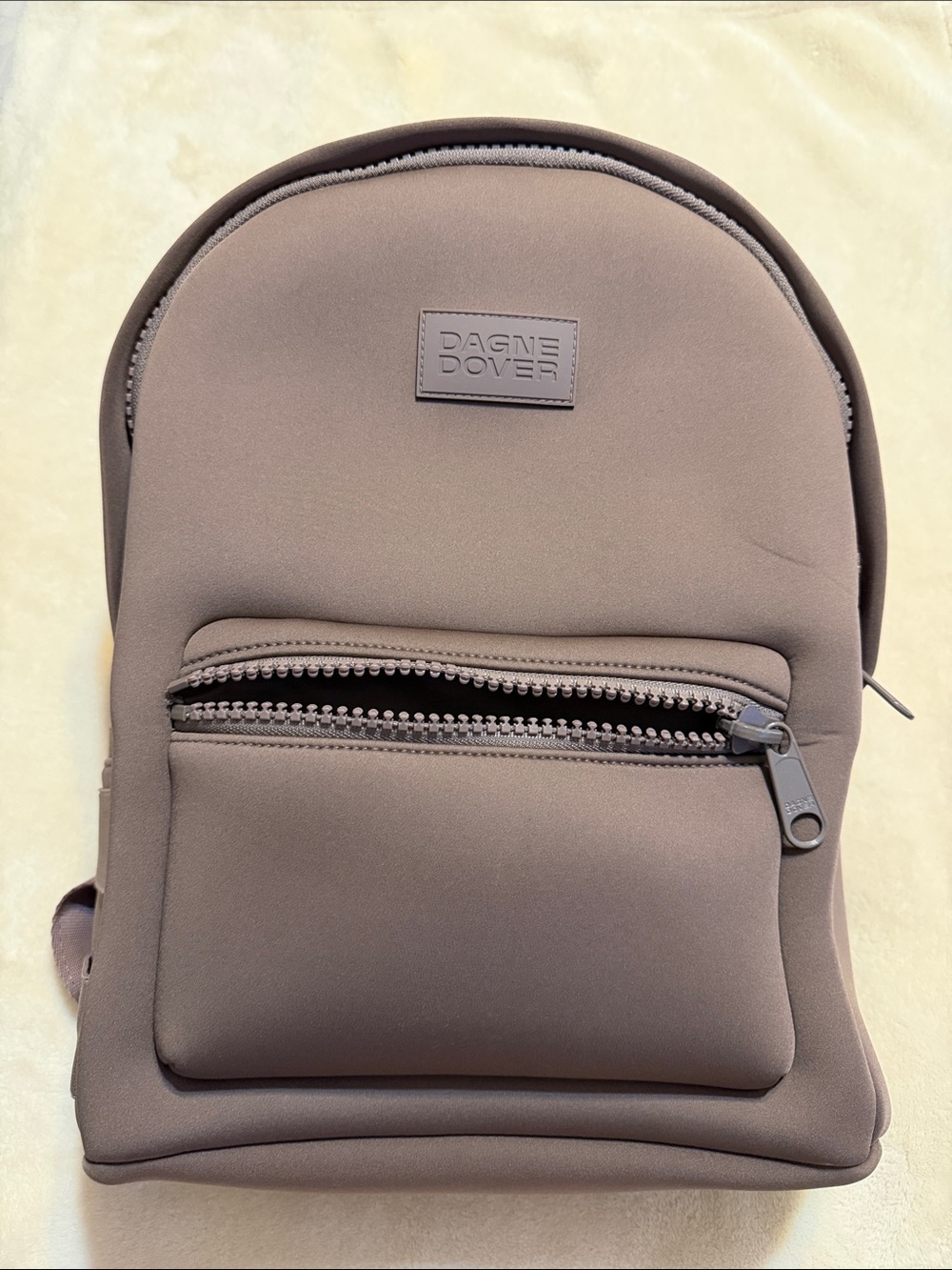 Dagne Dover Taupe Mini Neoprene Backpack